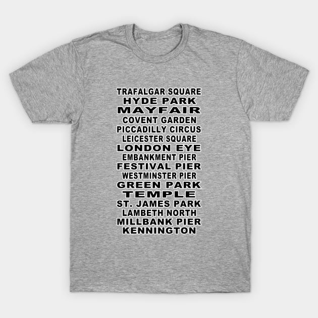 London Bus Roll No. 2 T-Shirt by RockettGraph1cs